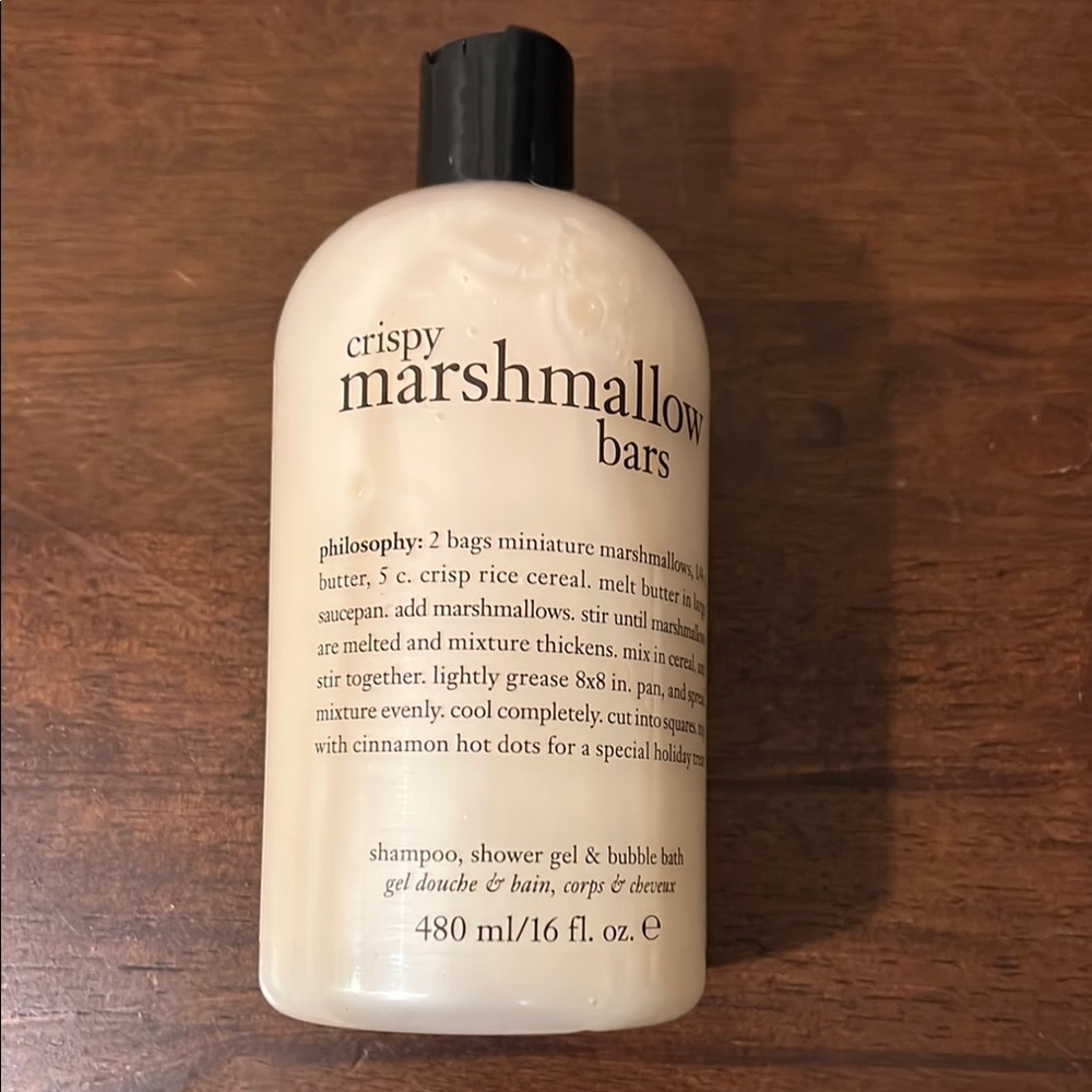 Philosophy crispy marshmallow bars-shampoo, shower gel, and bubble bath